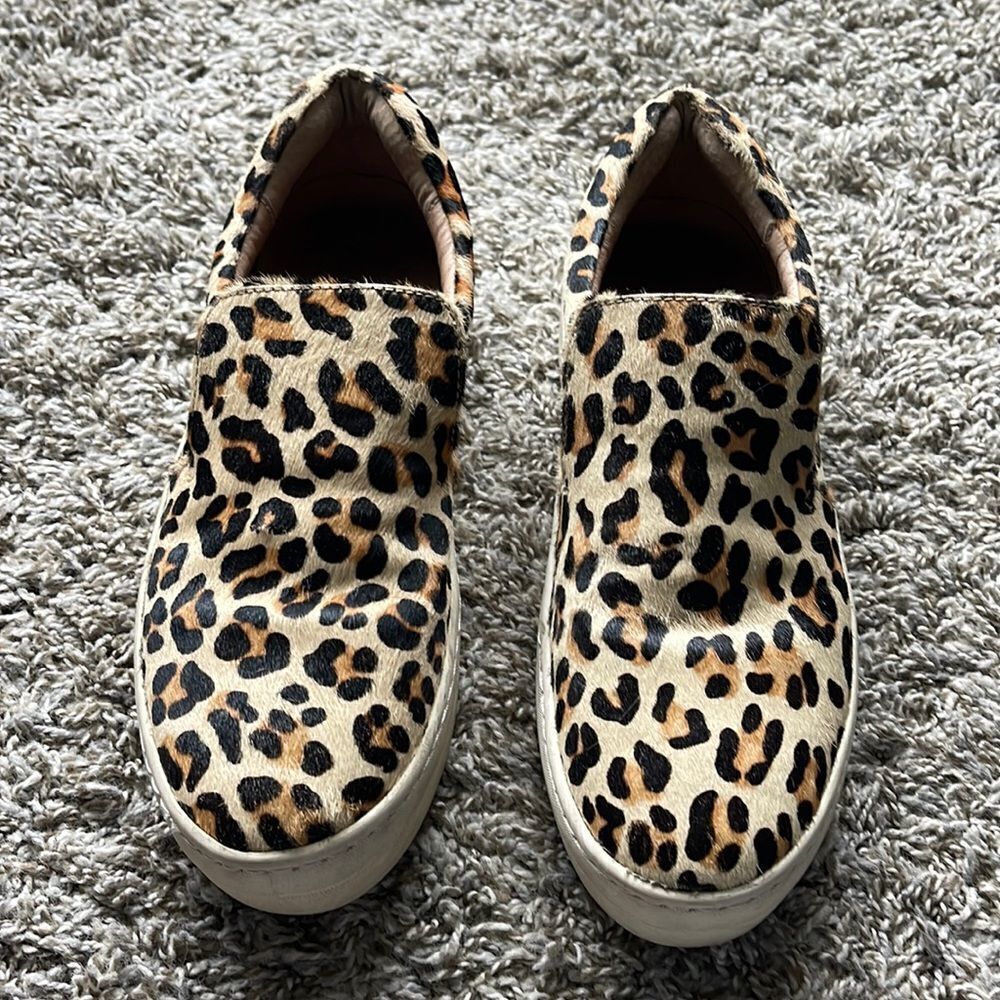 Leopard platform sneakers 